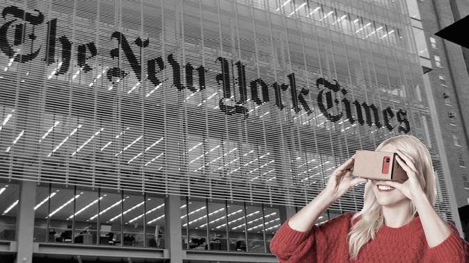 ニューヨークタイムズ、購読者にGoogle Cardboardを100万台以上送付し、VRジャーナリズムに本格参入