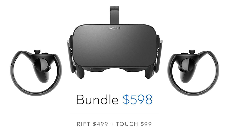 Oculus Riftが最大31,000円の値下げ Touchコントローラーとセットで7万