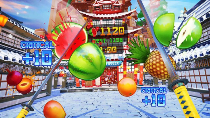 【PSVR】あのスマホゲームがPSVRに フルーツを刀で斬る爽快アクション『Fruit Ninja VR』