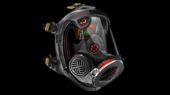 消防士用ARヘルメット 毒性センサーやサーマルカメラの情報を表示して迅速な救命へ