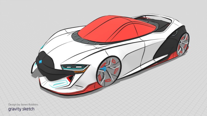 工業デザインで使える3Dモデルを制作 VRツール『Gravity Sketch』