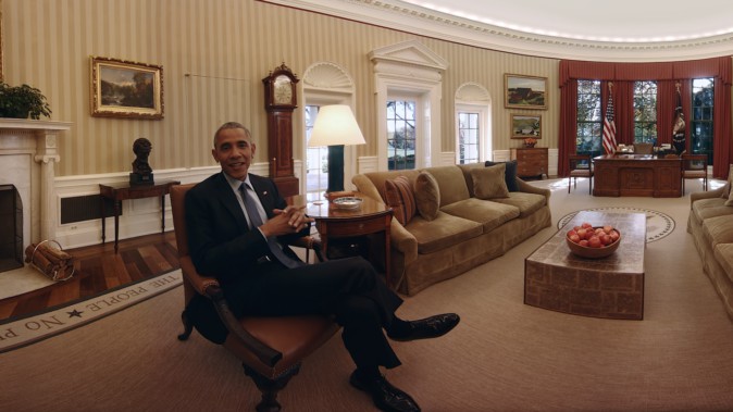 ホワイトハウスをオバマが案内する360度動画がエミー賞を受賞