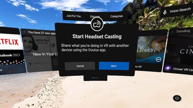 Oculus Goに「キャスト機能」実装 VR体験映像をスマホで共有
