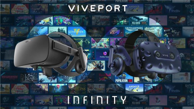 HTC、VRコンテンツの定額配信「VIVEPORT Infinity」を4月2日から開始