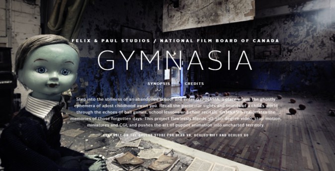 Felix & Paul Studiosの新作「GYMNASIA」 - VR映像プロデューサー・待場勝利の「VR映画の夜明け前」第14回