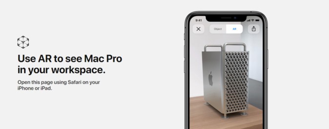 新型Mac Proも買う前に“試し置き”できる、アップルがARモデルを公開