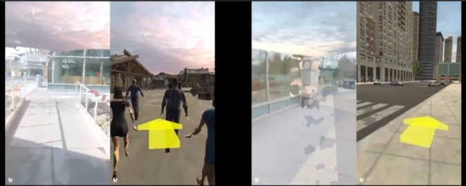 VRを体験しながら安全に街を歩く マイクロソフトが試験映像公開