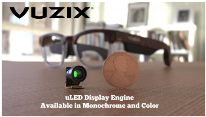 「メガネそのもの」なスマートグラス狙う、Vuzixが超小型マイクロLEDディスプレイを共同開発