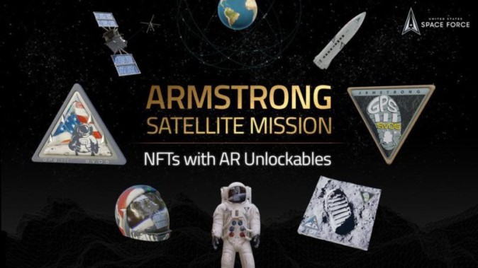 アメリカ宇宙軍、衛星打ち上げ記念にAR対応のNFTをリリース