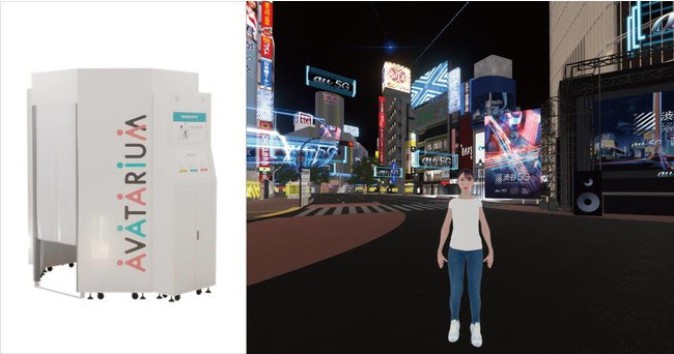 完全自動アバター生成システムが渋谷に設置 制作されたアバターは「バーチャル渋谷」と連携