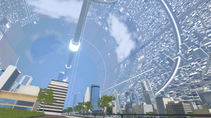 超巨大な円筒型のスペースコロニーがVRChatで公開！