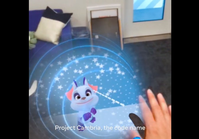 Meta、新VRヘッドセット「Project Cambria」で現実とバーチャルを融合した新たなデモを披露