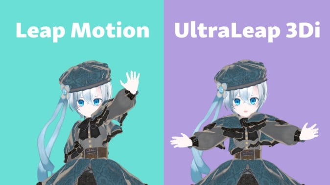 ultraleap 3Di Vtuber 3Dモデル ハンドトラッキング-