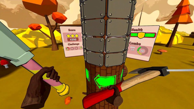 ひたすら木を切り続けるゲームのVRリメイク版「Timberman VR」無料体験版リリース