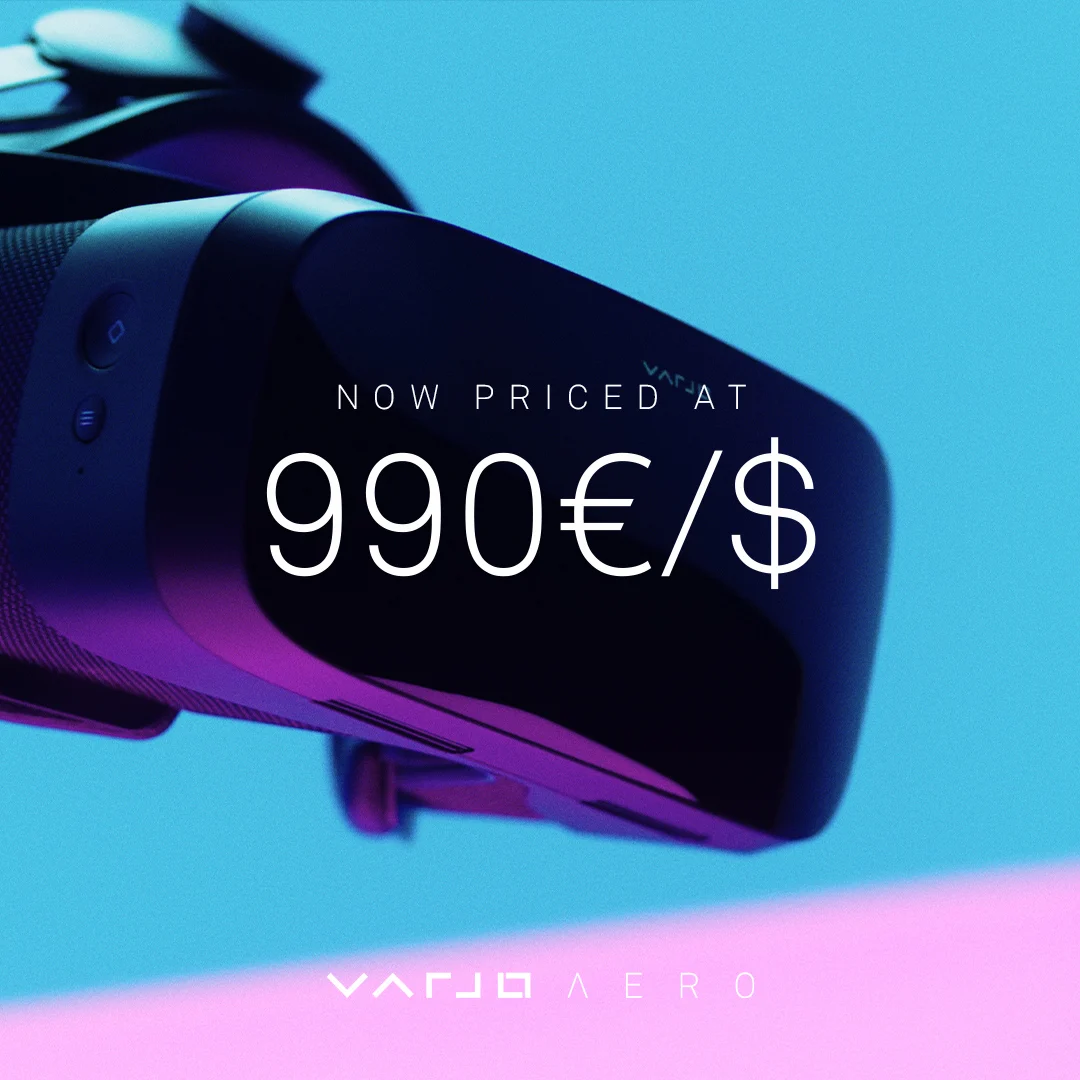超高解像度VRヘッドセット「Varjo Aero」が大幅値下げ。国内価格は18万